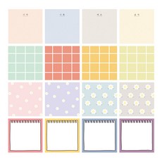 TOCTOC 年糕備忘錄紙 50p, 隨機發貨, 16個