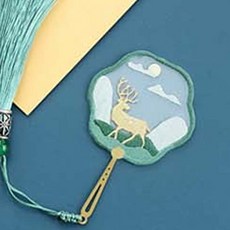드니 동양풍 책갈피 자수, 사슴, 1개
