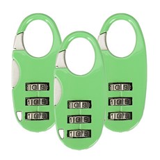 Pop Minds 小型迷你密碼鎖掛鎖綠色, 3個