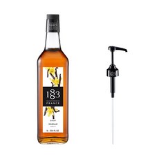 1883Maison Routin 香草糖漿+糖漿泵, 1L, 1瓶