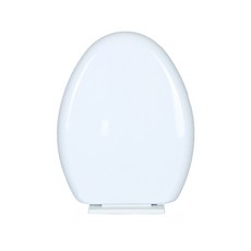 河綠靜音V型硬質馬桶座套中號, 白色的, 1個