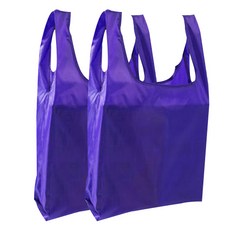 어코랄 컬러풀 장바구니 33 x 55 cm, 보라, 2개