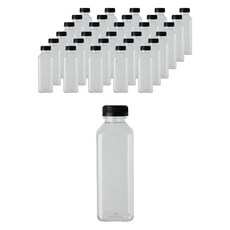 Bridge Cap黑色方形Dutch PET空瓶, 136入, 500ml