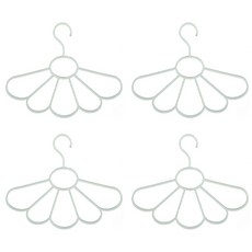 扇形多功能衣架綠色, 4個, 1件