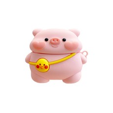 Gojibi 可愛 Honey Honey Character AirPods Pro 保護套, 背包豬