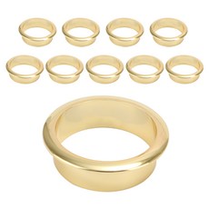 Choice五金 鑽孔孔蓋 金色 55mm, 10個