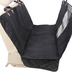 DogLemi 保暖寵物後座汽車座椅, 黑色的, 1個