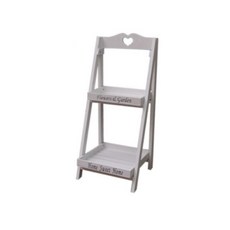 에베티 홈 카페 인테리어 원목 화분랙, 화이트, 2단