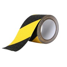 防滑朋友6防滑膠帶 黃黑 斜線 10cm*10m, 1個