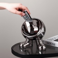 腳造型收納托盤, 銀色