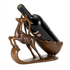 Pthism歐式鹿裝飾品酒架置物架, 單色, 1個