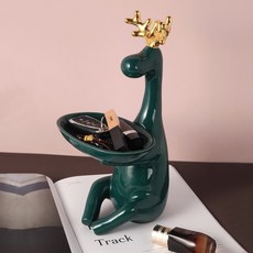 Francois Deer形狀托盤 綠色, 混色