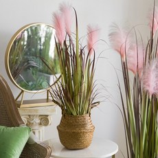 쟈뎅드에덴 조화 팜파스 갈대 100cm, 핑크 + 브라운그린, 1개