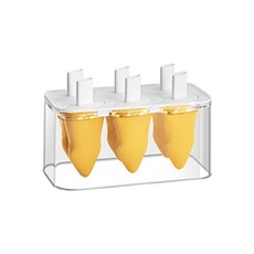 나무 아이스바 6구 얼음틀, 옐로우, 1개