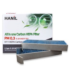 HANiL FILTER 車用 SM6 PM 0.3 活性碳冷氣濾網 2入組, GG187, 1套
