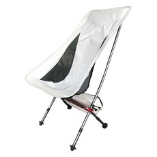 Jibijoa 鋁合金折疊椅 戶外釣魚露營 a 102 x 68 cm, 白色, 1個