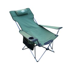 家真好折疊式躺椅戶外休閒露營椅 綠色 52*40*110cm, 1個