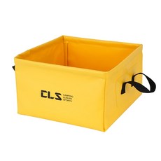 집이조아 야외 캠핑 장비 취사 도구 수납 바구니 28.5 x 28.5 x 16.5 cm, 옐로우, 1개