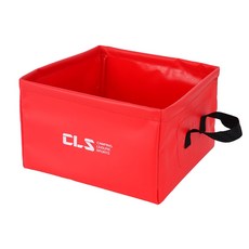집이조아 야외 캠핑 장비 취사 도구 수납 바구니 28.5 x 28.5 x 16.5 cm, 레드, 1개