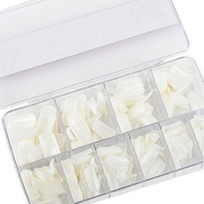 Elvia美甲替換貼片 標準 10種*50入, 自然款, 1組