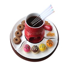 陶瓷托盤火鍋套組, 紅色的, 1套