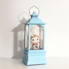 造型音樂盒小夜燈, 貓 貓 藍色