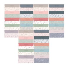 From&To 花朵橫式信封 10款 x 6p 組 FB116P, 混合顏色, 2套