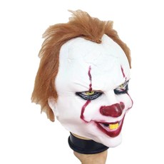 橡膠派對面具 CC_02_07, 乳膠小丑, 1個