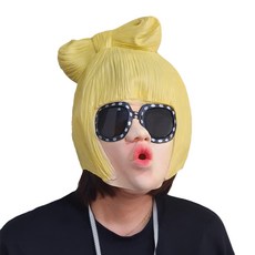 橡膠派對面具 CC_02_01, 乳膠女士, 1個