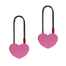 Pop MINDS愛心情侶長鎖 粉色, 2個