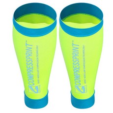 스포츠 종아리 보호대 형광노란색, 2개