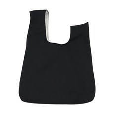 基本款素色繩結午餐便當袋 黑色, 1個