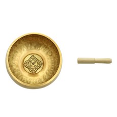 Trendy Cube 尼泊爾頌缽 + 演奏棒套組, 金色, 1個