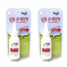 포비스 강아지 살충 귀 세정제, 80ml, 2개
