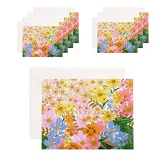 RIFLE PAPER MARGUERITE THANK YOU 卡片盒 8件套, 混色, 1套