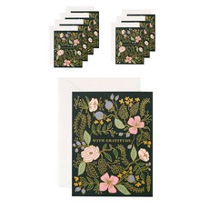 RIFLE PAPER 帶 GRATITUDE 卡盒 8件套, 混色, 1套