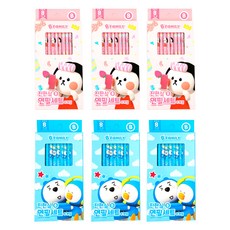 B FaMILY 深鉛鉛筆粉色24p+藍色24p套組01-0388, 粉色, 藍色, 1套