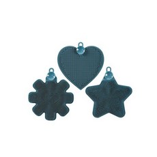 다용도 수세미 블루 3종 세트, 1세트