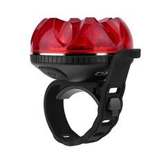 지요 스마트 감속센서 LED 자전거라이트, 블랙, 1개