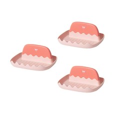 湯勺鍋蓋架, 粉色的, 3個