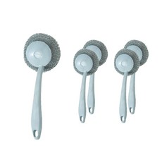 鋼絲鍋清洗刷, 藍色, 5個