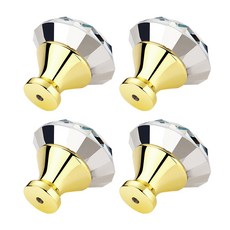 Pop Minds 簡單水晶抽屜把手 30 毫米 4 件, 金子