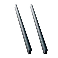 Pop Minds 抽屜 櫥櫃 衣櫃長把手 280mm 2入, 黑色, 2個