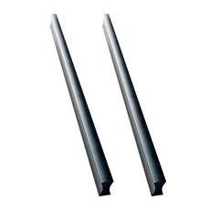 Popminds 抽屜 櫥櫃 衣櫃 長把手 244mm 2入, 黑色, 2個