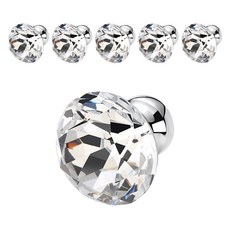 Pop MINDS簡約水晶抽屜把手 25mm 6入, 銀