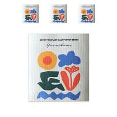 Y&B設計抹布 花 鳩, 4個