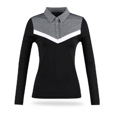 Benest 女款拼色領T卹 NBE1S601W