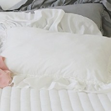 復古風荷葉邊枕頭套