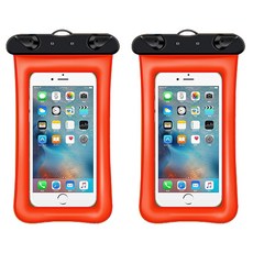 手機防水袋 11 x 22.5 cm, 橘色, 2個