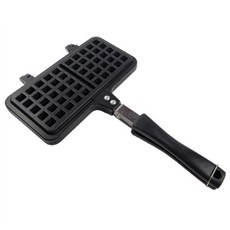 obello 手拿式雙格鬆餅烤盤, 1個, 20.5 x 10.5 厘米